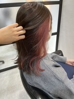 ケー 北千住(K.)&nbsp;流行☆イヤリングカラー「ピンクベージュ」【北千住髪質改善】