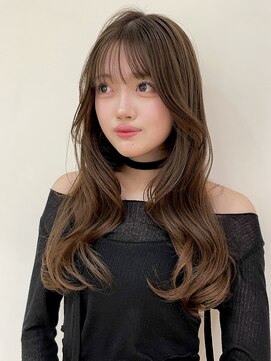 バイオレットジェム(Violet`jem) 韓国ヘアロングレイヤーカットサイドバングMI-40