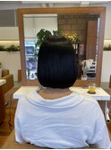 髪質改善ストレート×ボブ