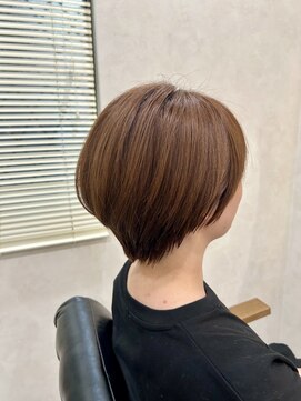 パーセンス(Pursense) ショートボブ/コーラルオレンジ/ナチュラルブラウン