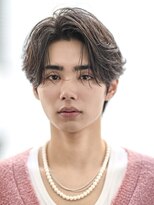 オーシャントーキョーオーバー 渋谷(OCEAN TOKYO OVER) 黒髪ツーブロック曲がる縮毛矯正ニュアンスセンターパート