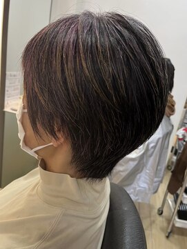 ジュイール 富士見ヶ丘(jouir) 富士見ヶ丘ショートくびれショートイルミナカラー顔周りレイヤー