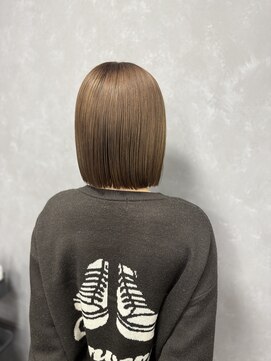 マナヘアー 倉敷(Mana Hair) 透明感ベージュ×髪質改善×ボブ　#倉敷