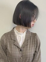 ナループロア ルームー(Nalu pu loa ROOMOO) ブルーグレーとタッセルボブ☆韓国ボブ/タッセルカット