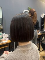 アルター(aL ter)&nbsp;ぱつっとボブ［イメチェン/ピンクベージュ/前髪/鎌取］長野歌穂