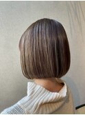 丸みボブ　おさまり重視