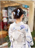 成人式/振袖着付け/ヘアアレンジ/アップスタイル