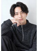 アッシュ 志木南口店(Ash)&nbsp;メンズセンターパート×ウェーブパーマ