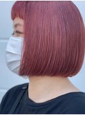 ミニボブ×オレンジハイトーンカラー金沢◎20代30代40代50代