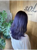 透明感ラベンダーカラー