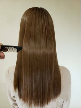 トゥルース アリオ市原店(Hair&Make TRUTH)の写真/『オーガニック縮毛矯正+カット¥13110』ダメージを抑えてクセを伸ばし、まとまるツヤサラストレートへ♪