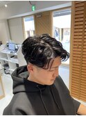 前下がりセンターパート