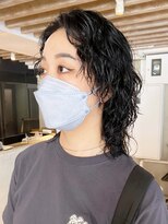 アイティーバイアルバム 北千住店(IT by ALBUM)&nbsp;ウルフパーマ_ショコラアッシュヘルシースタイル_ba404571