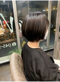 黒髪ショートボブスタイル