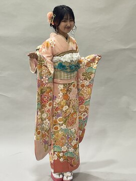 ゼスト 吉祥寺店(ZEST) フリル帯揚げがポイントのピンク振袖/吉祥寺店松沢恵美子