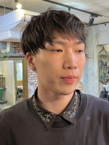 アンリ(Henri)&nbsp;[オカダケント]シースルーアシンメトリーメンズショートヘア