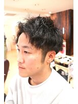 カズ 中津店(KAZU) MEN'S　HAIR　　アップバンク ショート ツイストパーマ