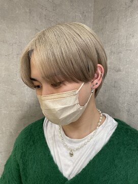 クラン バイ ナチュラル(clan by Natural) ホワイトベージュ/寒色ベージュ/メンズハイトーン@seiji_1027_