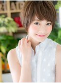 大人可愛いくすみカラー小顔ショートマッシュh3大宮20代30代40代