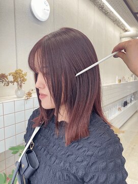 リル(re'll) 《花屋併設》カシスレッド ［酸性ストレート/ヘアセット］