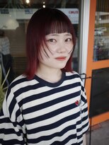 ファンファンバイルー 岐阜(fan fun by Rooo)&nbsp;顔周り周りデザインカラーカット