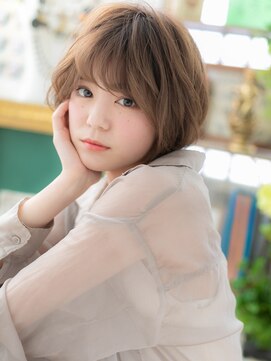 カバーヘアアンドスパ ブリス 浦和(COVER HAIR&SPA bliss) 斜めバングマッシュパーマ小顔ウルフカッh3浦和20代30代40代