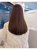 透明感柔らかベージュ/ツヤロングヘア