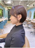 イメチェン外ハネボブ美髪ワイドバングレイヤーショート/大宮