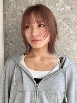 ミルクティーベージュカラーケアブリーチカラーピンクベージュ