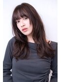 韓国レイヤー顔周りカット透明感カラー髪質改善艶髪シースルー