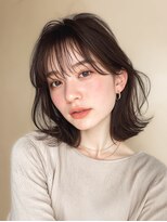 エンタク 新宿(enntaku)&nbsp;マロンベージュ/Aラインボブ/かきあげ/インナーカラー[新宿駅]