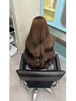 ノー バイ イオエ 西梅田(no. by ioe)&nbsp;ブリーチなしカラー/髪質改善/ミルクティーベージュ/小顔へア