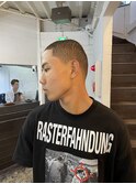 MEN’S HAIR/ブルーブラック/フェザーパーマ/心斎橋