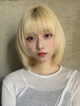 メゾンアクア 表参道(Maison ACQUA) 切りっぱなしボブ/レイヤー/韓国/ミディアム/ハッシュカット