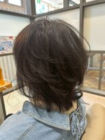 ヘア ルーナ バイ アプリーレ(hair lune by Aprire)&nbsp;大人可愛いこなれひし形ボブ白髪染め白髪ぼかし