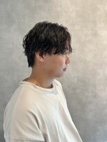 メンズサロン ルーブ 新潟(メンズサロンLOOB)&nbsp;ニュアンスパーマ毛流れセンターパートウルフシャドウパーマ