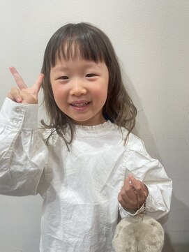 ベルクープス 天王寺店(Belle Coupes) 【Bellecoupes】キッズ　オン眉お子様カット　女の子