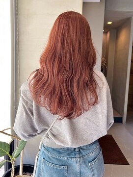 ヘアー アイス ルーチェ(HAIR ICI LUCE) 透明感◎ブリーチなしピンクベージュ×ウェーブロング