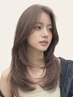 カット+顔周りストレートパーマ ￥9,000 [金沢/韓国]
