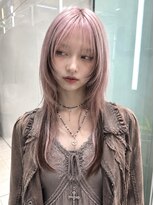 ノラ シンディ(NORA CYNDY)&nbsp;ペールカラーハッシュカットハイトーンロングレイヤーカット