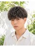 メンズカット+パーマ+カラー【箕面市/メンズパーマ/眉毛/men's】