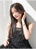 ロング/レイヤー/大人女性/ダークモカ/髪質改善カラー/美髪矯正