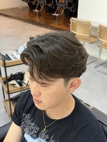 ブリードトウキョウ 亀戸店(BRYD TOKYO) 刈り上げセンターパートニュアンスパーマ曲がる縮毛矯正