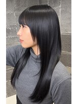 アース 会津若松店(HAIR&MAKE EARTH)&nbsp;黒髪ロングエクステ×艶髪ストレート