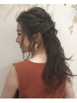 ヘアメイク アージュ 天神西通り店(HAIR MAKE age) 【森田詩織】お呼ばれハーフアップアレンジ