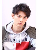 ハピネス 河原町店(Happiness)&nbsp;アップバング×無造作ショート×束感×パーマ×ビジカジ