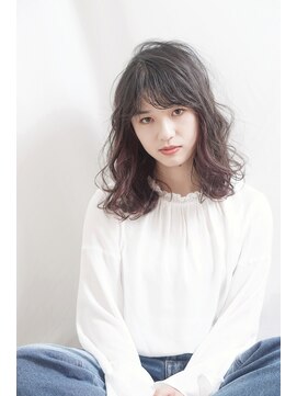 アナログ(analog) 【analog 溝の口 】ゆるふわミディアム インナーカラー