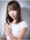 大人かわいい♪斜めバングのナチュラルボブw上尾20代30代40代