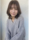 透け感レイヤー×シースルーバング