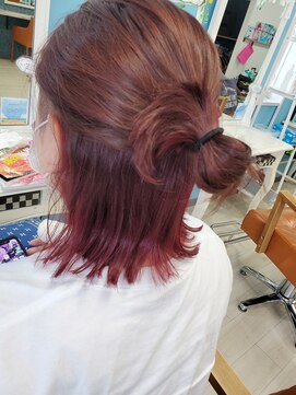 アラワラブルー(arrawarra blue) 外はねインナーカラー/20代/30代/40代/50代/倉敷/白楽町